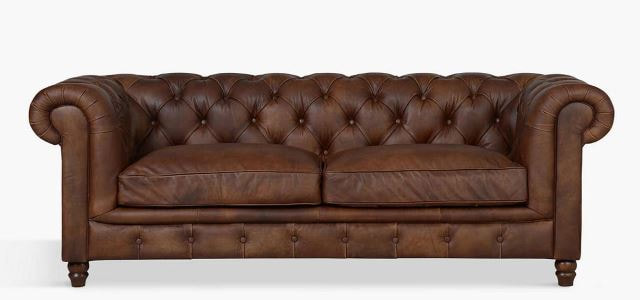 Leather Chesterfield Sofa For Near, Modern Leather Chesterfield Style Sofa